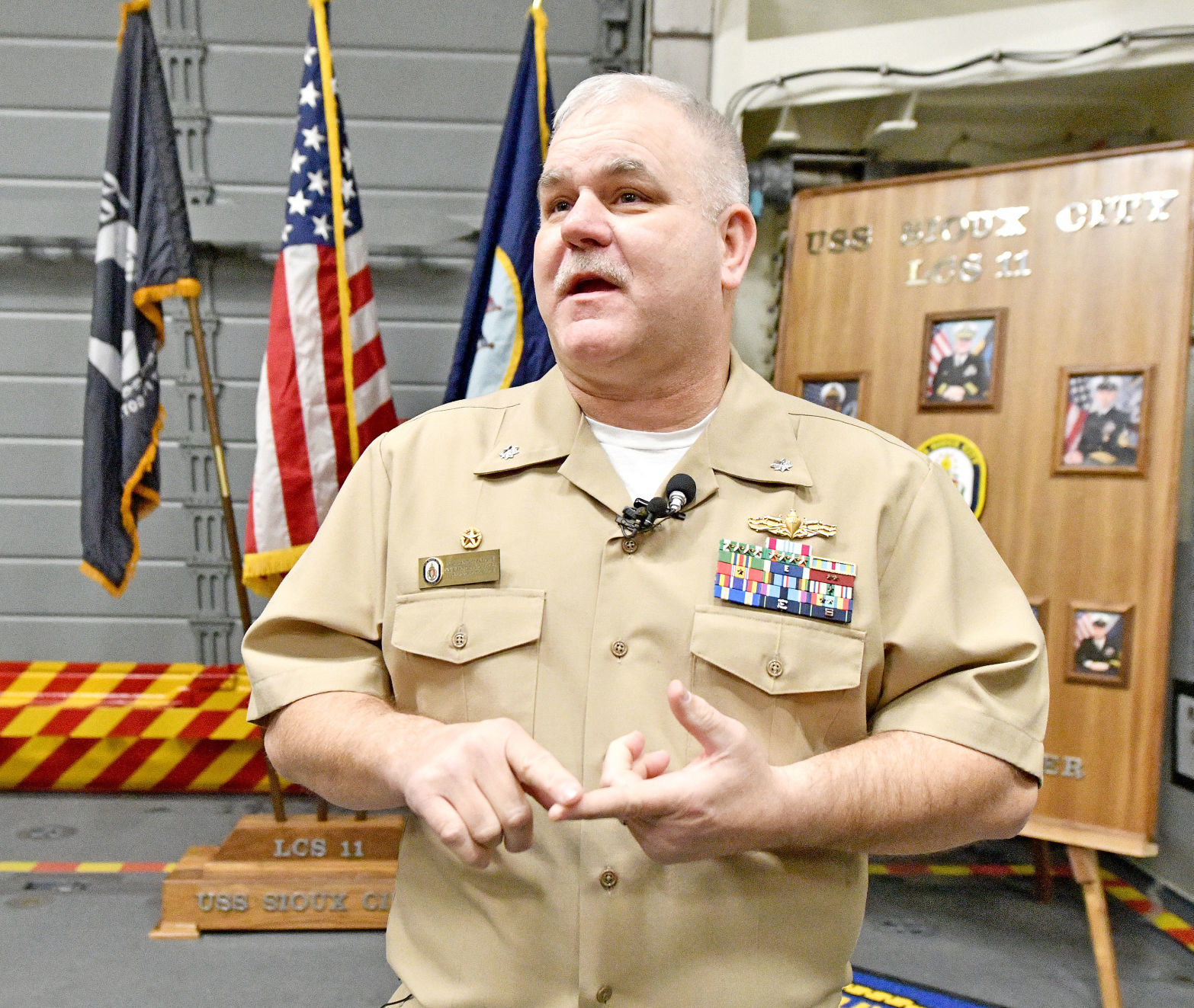 USS Sioux City commissioning tour